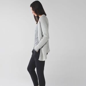Lululemon grey cotton Vestigan cardigan Small/4/6